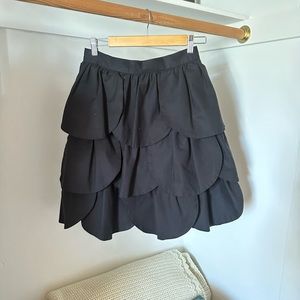 Black Petal Skirt